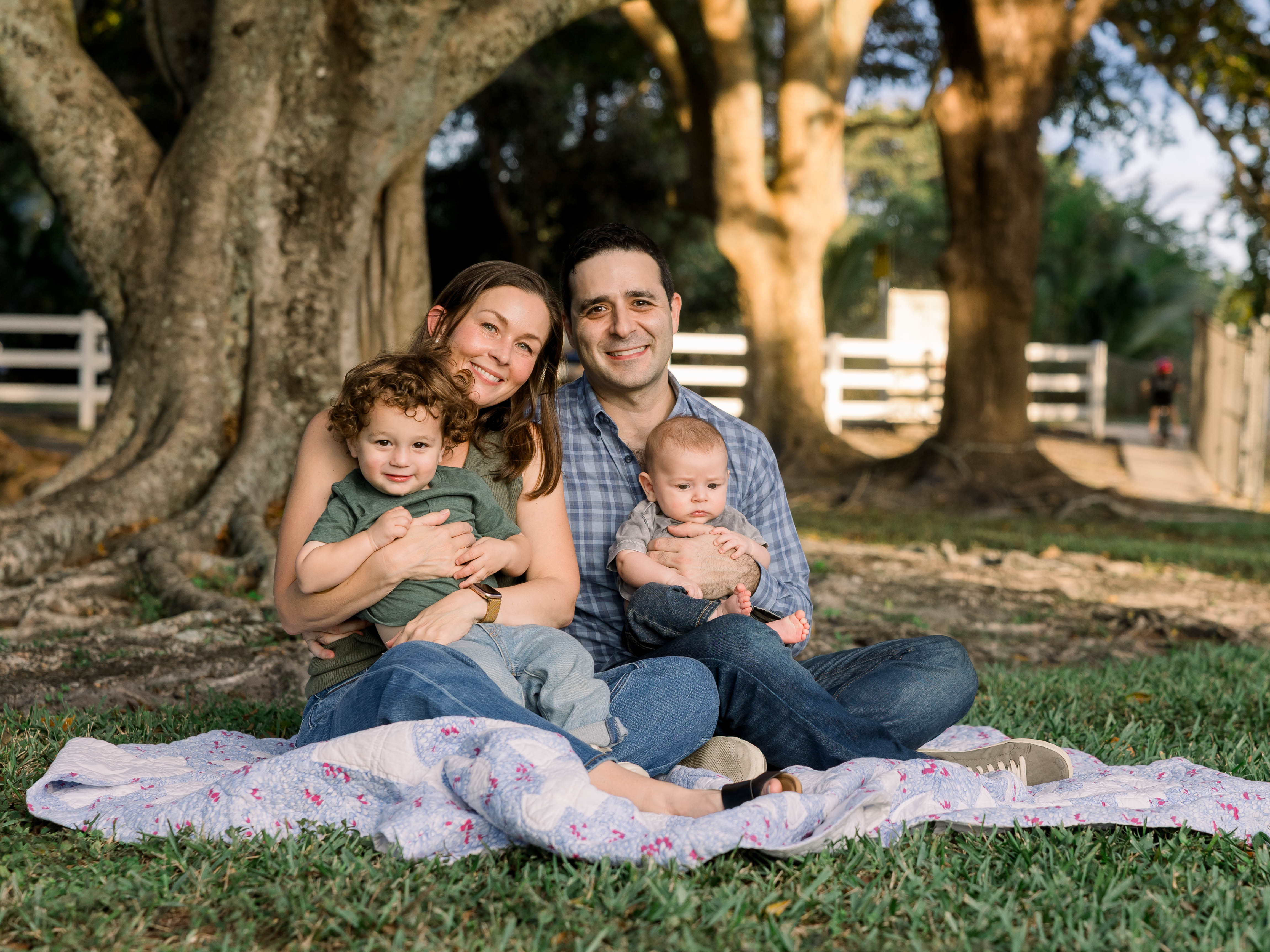 David Angel with his family in Cooper City